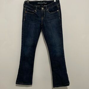American Eagle Dark Blue Jeans Skinny Kicks Size 4